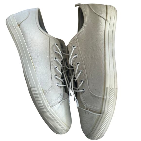 Greats The Wilson Tan Canvas White Leather Toe Sneaker - Picture 8 of 10